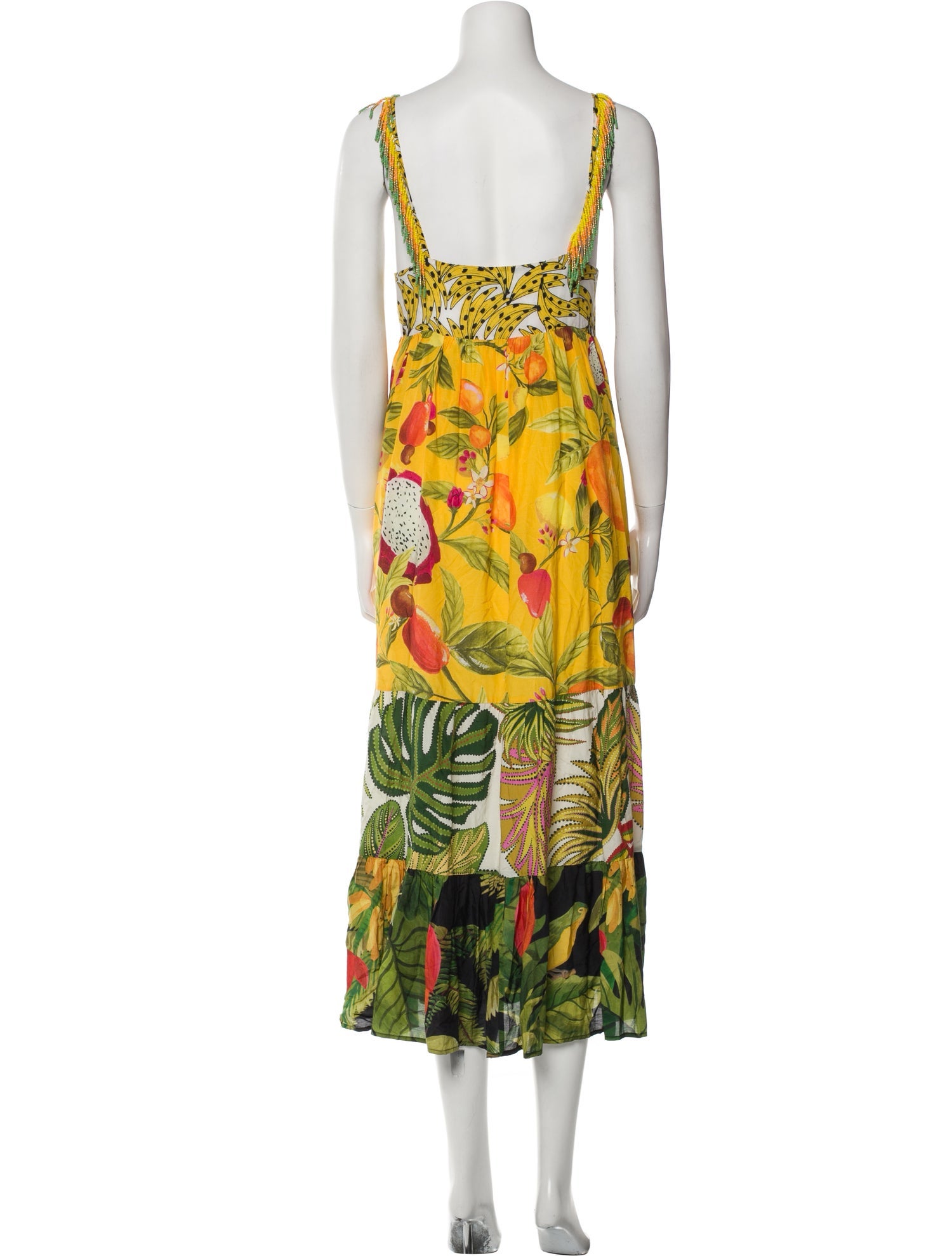 Farm Rio Floral Print Long Dress
